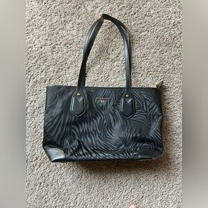Michael Kors| Eva Black on Black Zebra Tote Bag